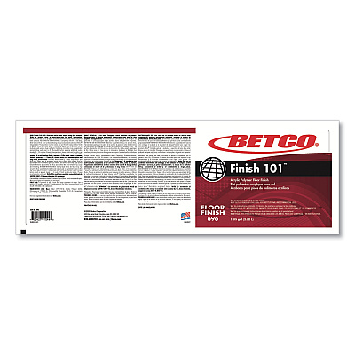 Betco Finish 101 Floor Finish, 1 gal Bottle, 4/Carton (BET6960400)