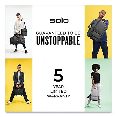 Solo Re:Define Laptop Backpack, 15.6, 12.25 x 5.75 x 18.75, Black (USLUBN7084)