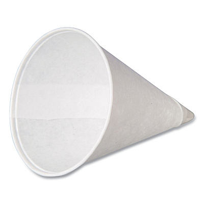 Coffee Pro Paper Cone Cups, 4 oz, White, 200/Pack (CFRCPSLCONE4)