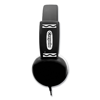 Crayola Cheer Wired Headphones, Black/White (MIGCHPM510K)