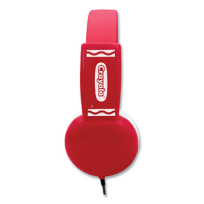 Crayola Cheer Wired Headphones, Red/White (MIGCHPM510R)