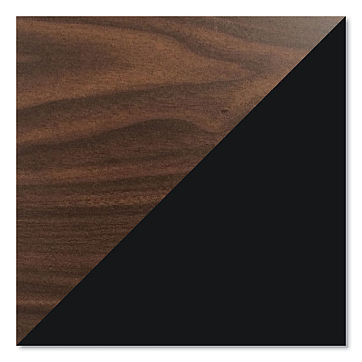 Hirsh Industries Teachers Pedestal Desks, Left and Right-Hand Pedestals: Box/File Drawer Format, 60" x 30" x 29.5", Walnut/Black (HID22654)