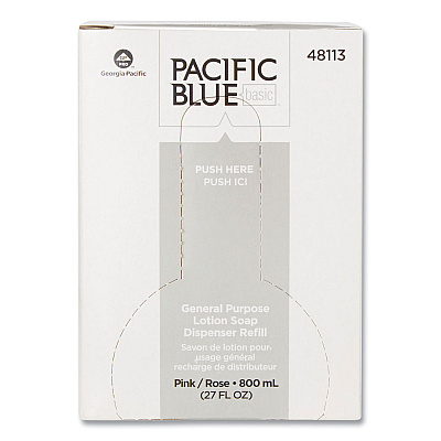 Georgia Pacific Professional Liquid General Purpose Soap Refill, 800 mL, 12/Carton (GPC48113)