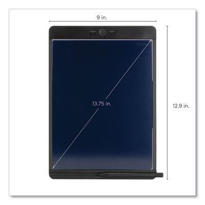 Boogie Board Blackboard Original Reusable Writing Tablet, 8.5" x 11" LCD Screen, 10.5" x 1" x 13.8", Black (IMV01100012)