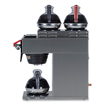 BUNN CWTF15-3 12 Cup Automatic Coffee Brewer, Gray/Stainless Steel (BUN129500213)