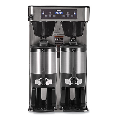 BUNN ICB Infusion Series Twin Tall Coffee Brewer, 51 Cups, Silver/Black (BUN532000101)