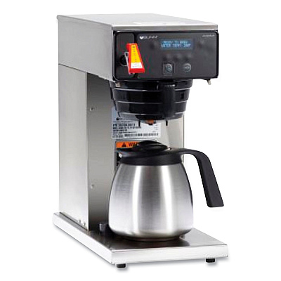 BUNN AXIOM DV-TC Dual-Voltage Thermal Carafe Coffee Brewer, 12 Cups, Silver/Black (BUN387000011)