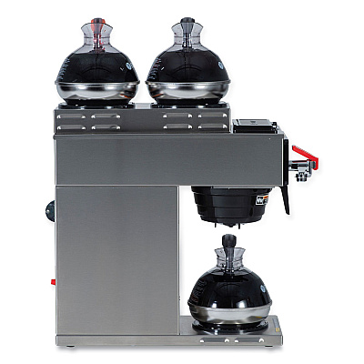 BUNN CWTF15-3 12 Cup Automatic Coffee Brewer, Gray/Stainless Steel (BUN129500213)
