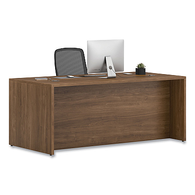HON 10500 Series Double Full-Height Pedestal Desk, Left: Box/Box/File, Right: File/File, 72" x 36" x 29.5", Pinnacle (HON105890PINC)