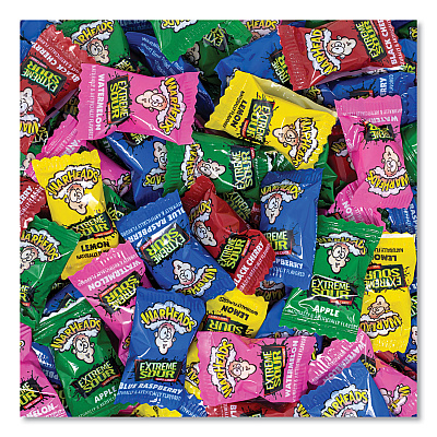 WARHEADS Xtreme Sour Hard Candy, Assorted Flavors, 34 oz Tub (GRR22002140)