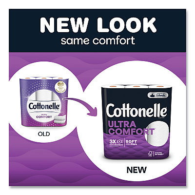 Cottonelle Ultra ComfortCare Toilet Paper, Soft Tissue, Mega Rolls, Septic Safe, 2-Ply, White, 284/Roll, 6 Rolls/Pack, 36 Rolls/Carton (KCC55707)