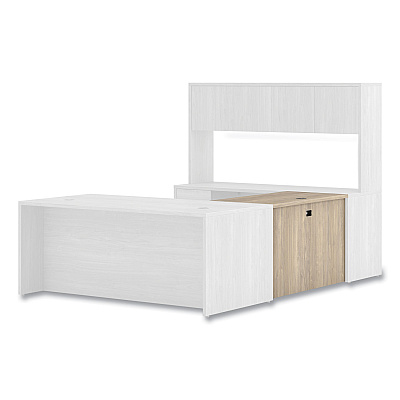 HON 10500 Series Bridge, 47" x 24" x 29.5", Kingswood Walnut (HON10570LKI1)