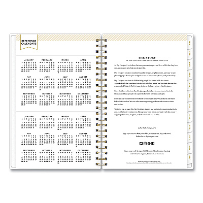 Blue Sky Day Designer Tile Weekly/Monthly Planner, Geometric Artwork, 8 x 5, Blue/White Cover, 12-Month (Jan to Dec): 2026 (101410)