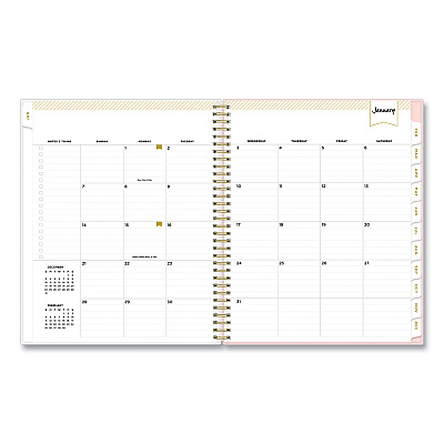 Blue Sky Day Designer Coming Up Roses Create-Your-Own Cover Weekly/Monthly Planner, Roses Artwork, 11 x 8.5, 12-Month (Jan-Dec): 2026 (140092)