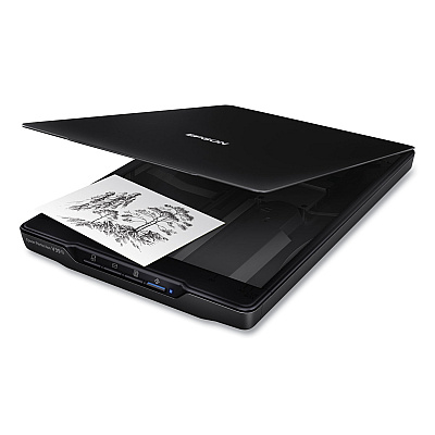 Epson Perfection V39II Color Photo and Document Flatbed Scanner, Scans Up to 8.5 x 11.7, 4800 dpi Optical Resolution (B11B268201)