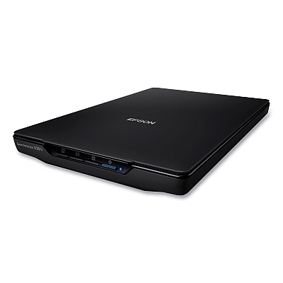 Epson Perfection V39II Color Photo and Document Flatbed Scanner, Scans Up to 8.5 x 11.7, 4800 dpi Optical Resolution (B11B268201)