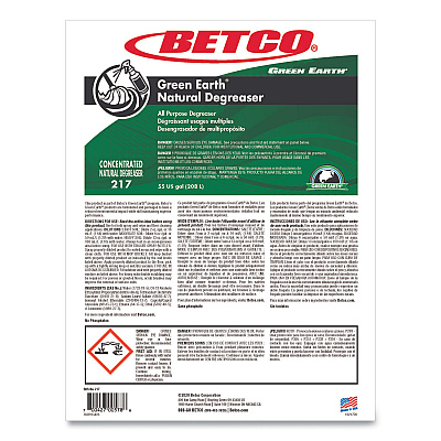 Betco Green Earth Natural Degreaser, Mild Scent, 55 gal Drum (BET2175500)