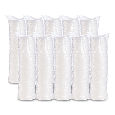 Dart Plastic Cold Cup Lids, Fits 8 oz to 9 oz Cups, Translucent, 100 Pack, 10 Packs/Carton (DCC8SL)