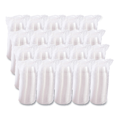 Dart D-T Sundae/Cold Cup Lids, Fits 5 oz to 32 oz Cups, Clear, 50 Pack 20 Packs/Carton (DCC20HDLC)