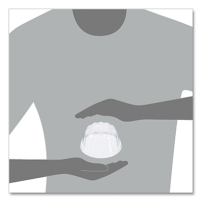 Dart D-T Sundae/Cold Cup Lids, Fits 5 oz to 32 oz Cups, Clear, 50 Pack 20 Packs/Carton (DCC20HDLC)
