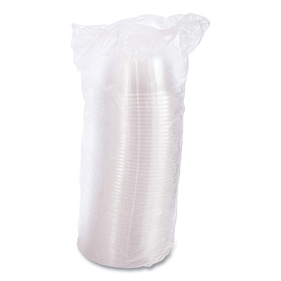 Dart D-T Sundae/Cold Cup Lids, Fits 5 oz to 32 oz Cups, Clear, 50 Pack 20 Packs/Carton (DCC20HDLC)