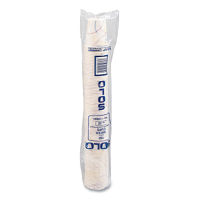 Solo Paper Water Cups, ProPlanet Seal, Cold, 5 oz, Meridian Design, Multicolored, 100/Sleeve, 25 Sleeves/Carton (SCC52MD)