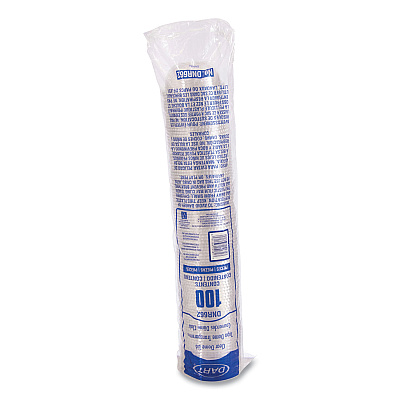 Dart Plastic Dome Lid, No-Hole, Fits 9 oz to 22 oz Cups, Clear, 100/Sleeve, 10 Sleeves/Carton (DCCDNR662)