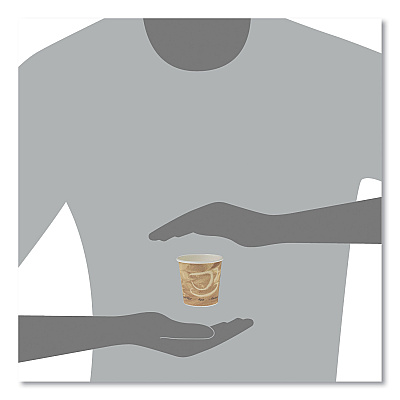 Solo Single Sided Poly Paper Hot Cups, 4 oz, Mistique Design, 1,000/Carton (SCC374MS)