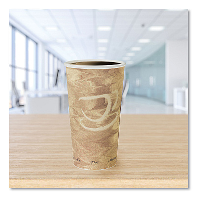 Solo Single Sided Poly Paper Hot Cups, 20 oz, Mistique Design, 40/Bag, 15 Bags/Carton (SCC420MS)