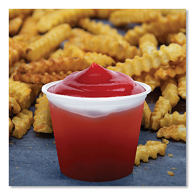 Dart Conex Complements Portion/Medicine Cups, 5.5 oz, Translucent, 125/Bag, 20 Bags/Carton (DCC550PC)