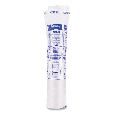 Solo Straw-Slot Cold Cup Lids, Fits 9 oz to 20 oz Cups, Clear, 100/Sleeve, 10 Sleeves/Carton (DCC662TSCT)
