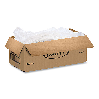 Solo Reliance Mediumweight Cutlery, Standard Size, Knife, Bulk, White, 1,000/Carton (SCCRSWK)