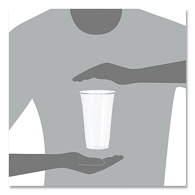 Dart Ultra Clear PET Cold Cups, 24 oz, Clear, 50/Sleeve, 12 Sleeves/Carton (DCCTD24)