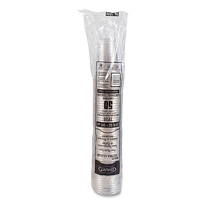 Solo Ultra Clear Cups, 20 oz, PET, 50/Bag, 12 Bags/Carton (DCCTP20)