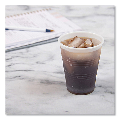 Dart High-Impact Polystyrene Cold Cups, 9 oz, Translucent, 100 Cups/Sleeve, 25 Sleeves/Carton (DCCY9CT)