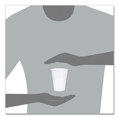 Dart High-Impact Polystyrene Cold Cups, 9 oz, Translucent, 100 Cups/Sleeve, 25 Sleeves/Carton (DCCY9CT)