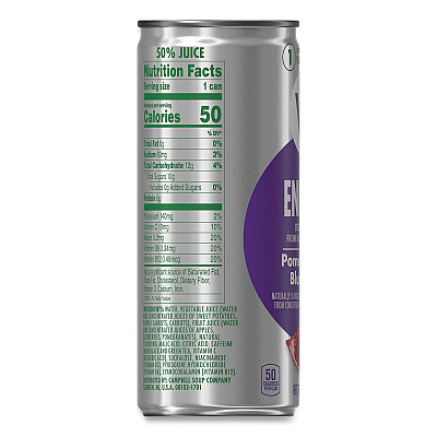 Campbells +ENERGY, Pomegranate Blueberry, 8 oz Can, 24/Carton (GRR35100014)
