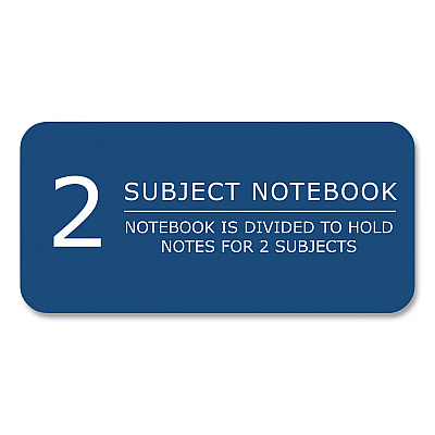 Roaring Spring Subject Wirebound Notebook, 2-Subject, Medium/College Rule, Assorted Cover, (100) 11 x 9 Sheets, 24/Carton (ROA11085CS)