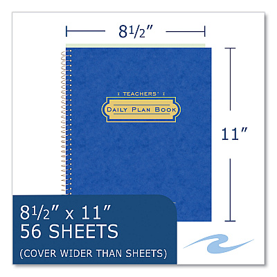 Roaring Spring Wirebound Teachers Plan Book, 11 x 8.5, Randomly Assorted Cover Colors, 24/Carton (ROA12144CS)