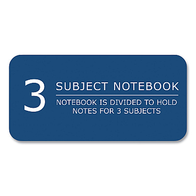 Roaring Spring Lefty Notebook, 3-Subject, Medium/College Rule, Assorted Cover Color, (120) 11 x 9 Sheet, 24/Carton (ROA13506CS)