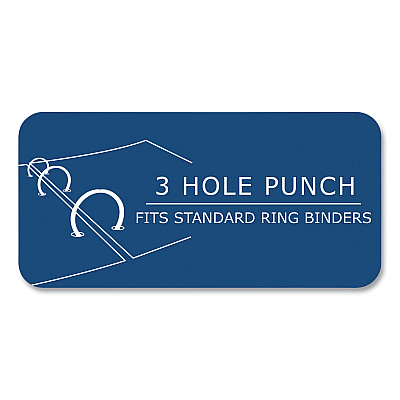 Roaring Spring Loose Leaf Paper, 8.5 x 11, 3-Hole Punched, College Rule, White, 500 Sheets/Pack, 5 Packs/Carton (ROA83909CS)