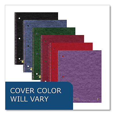 Roaring Spring Subject Wirebound Notebook, 1-Subject, Medium/College Rule, Randomly Assorted Cover, (100) 11 x 9 Sheets, 24/Carton (ROA11354CS)