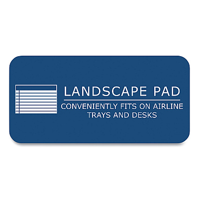 Roaring Spring WIDE Landscape Format Writing Pad, Medium/College Rule, 40 White 11 x 9.5 Sheets, 18/Carton (ROA74510CS)