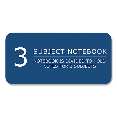 Roaring Spring Genesis Notebook, 3-Subject, Medium/College Rule, Randomly Assorted Cover Color, (150) 11 x 9 Sheets, 12/Carton (ROA13114CS)
