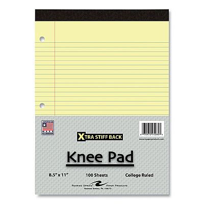 Roaring Spring Stiff-Back Pad, Medium/College Rule, 100 Canary 8.5 x 11 Sheets, 36/Carton (ROA95284CS)