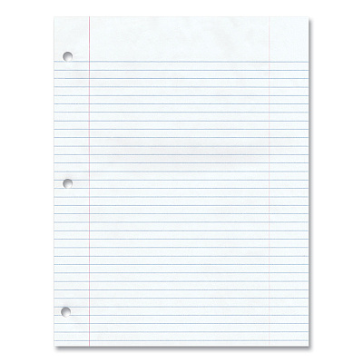 Roaring Spring Gummed Pad, Medium/College Rule, 50 White 8.5 x 11 Sheets, 36/Carton (ROA95139CS)