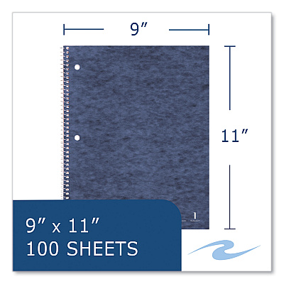 Roaring Spring Stasher Wirebound Notebooks, 1-Subject, Narrow Rule, Randomly Assorted Cover, (100) 11 x 9 Sheets, 24/Carton (ROA11097CS)