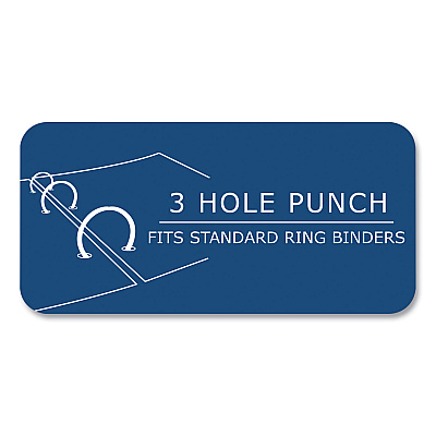 Roaring Spring Loose Leaf Paper, 8.5 x 11, 3-Hole Punched, College Rule, White, 150 Sheets/Pack, 24 Packs/Carton (ROA83933CS)