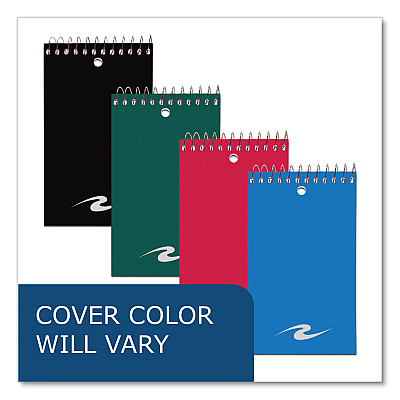 Roaring Spring Memo Pad, Randomly Assorted Cover Color, Narrow Rule, 75 White 3 x 5 Sheets, 72/Carton (ROA14016CS)