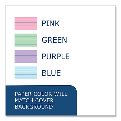 Roaring Spring Lifenotes Wirebound Notebook, 1 Subject, Medium/College Rule, Assorted Cover, (80) 7 x 5 Sheets, 24/Carton (ROA12511CS)